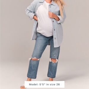 Abercrombie Maternity Ankle Straight Jean